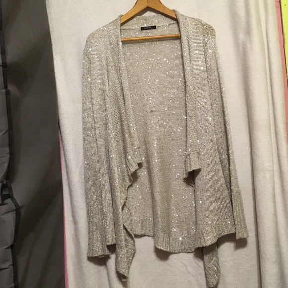 Cyrus Sweaters - Sparkly Sequin Shawl